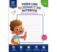 Handwriting Notebook for Kindergarten: Three Line Handwriting Practice Paper for Preschool and Kindergarten Ruled Paper Notebook for Early Writers Ages 3-5