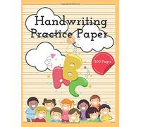 Handwriting Paper With Lines For Kids(Orange From Special Kid Collection): 200 Blank Handwriting Practice Paper With Dotted Lines.