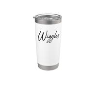 Handwritten Font Wiggles Gobelet isotherme en acier inoxydable double paroi