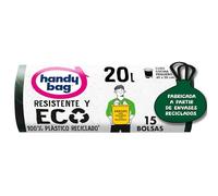 Handy Bag Lot de 15 sacs poubelle ultra résistants 90% recyclés 20 l