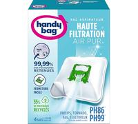Handy Bag Sacs aspirateurs PH86/PH96 – 4 sacs + 1 filtre – Pour Philips, Electrolux, AEG