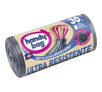 Handy Bag Sacs poubelle 30 L, ultra résistants, anti-goutte, 80% matériaux recyclés, 15 sacs