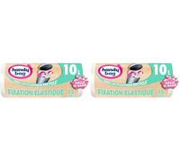 Handy Bag - Sacs poubelle salle de bains à fixation élastique 10L x 15 sacs - Spécial petites poubelles - Maintient le sac en place - Étanchéité maximale - Fond anti-fuite - 100% plastique recyclé