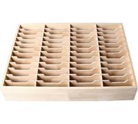 Handy Box Mallette de rangement 48 compartiments Tableau Support en bois pour Home Classroom
