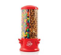 Handy Gourmet The Original Triple Candy Machine Distributeur de bonbons et de noix Rouge 360 degrés et 3 compartiments
