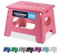 Handy Laundry Marchepied pliable de 22,9 cm, rose, antidérapant, peut supporter 136 kg