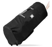 Handy Laundry Sac de rangement pour sapin de Noël artificiel de 2,5 m, sac zippé, poignées de transport et roues pour un transport facile, protège de la poussière, les insectes et l'humidité, noir