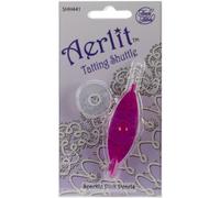 Handy Mains Aerlit Frivolité avec 2 Bobines, Sparkle Perle Rose