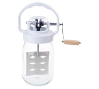 Handy Mélangeur à beurre avec design ergonomique 1500 ml | Baratte à beurre en verre pratique avec passoire intégrée pour une préparation facile du beurre et des aliments