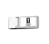 Handy People Shout Portefeuille de poche en acier inoxydable avec pince à billets