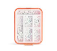 HANDY - Pinces à clous - Assortiment de serre-câbles - Serre-câbles avec clou - 125 pièces dans une boîte de rangement