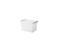 HANDY PLUS 20L CLIPS BLANC - 100% RECYCLE, Rangement, Milky, 40 x 29 x 26 cm