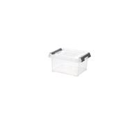 HANDY PLUS 2L CLIPS GRIS , Rangement, Transparent, 21,5 x 17 x 11 cm
