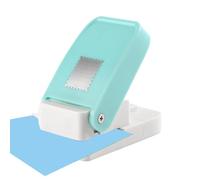 Handy Punch Stamp - DIY Paper Tool for Journaling | Square Rectangle Lever Action Design, Card Album Photo Craft Accessory, Arts Crafts Kit for Home School Kids Adults