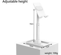 Handy Tablet Halter Portable Telescopic Desktop Stand Cell Universal Q2 weiß