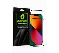 HANDYMAFIA Lot de 2 films de protection d'écran pour iPhone 16 en verre trempé 9H - Cadre de protection complet contre les rayures et les chutes - Revêtement anti-traces de doigts