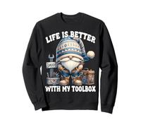 Handyman Dad Life is Better with My Toolbox Craftsman Work Sweatshirt