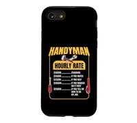 Handyman Hourly Rate Funny Dad Père Humour Design Coque pour iPhone SE (2020) / 7/8