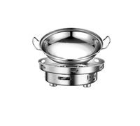 HANELREEZD Réchauds for Buffet, Ensemble de chafers for la Restauration, Ronds avec couvercles/sans Couvercle, for Servir des Aliments Plus Chauds, Ensembles de serveurs Chauffe Plat