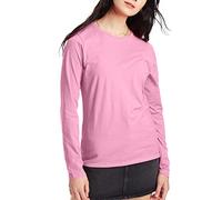 Hanes 2 Pack Long Sleeve Tee, Pink Swish/Deep Dive, X-Large/X-Large
