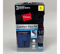 Hanes (3 Paquet Homme Confort Cool Boxer Slip Taille L 91.4-96.5cm Noir/Gris