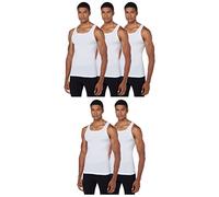 Hanes 5-Pack ComfortBlend Tank with FreshIQ sous-vêtement, Blanc, Taille M (Lot de 5) Homme