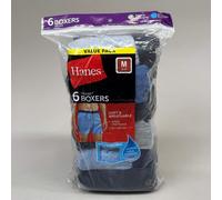 Hanes Boxers en Tricot pour Homme Caleçon Boxeur, Assortiment-Lot de 6