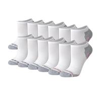 Hanes Ankle Socks, Lightweight Breathable Ventilation, Quarter Socks, Grey, White, Black, 6 And 12-packs Chaussette décontractée Femme (lot de 6)