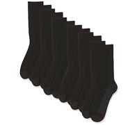Hanes B&T Comforttop White Crew Chaussettes décontractées pour homme, Noir, 6-12