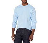 Hanes Beefy Long Sleeve-Shirt, 1 Or 2 Pack Chemise, Bleu Clair, S Homme