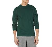 Hanes Beefy Chemise à Manches Longues (1 et 2 Options de Paquet), Vert foncé, M Homme