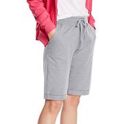 Hanes Bermuda en Tissu éponge pour Femme, Acier léger., L