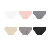 Hanes Bikini Underwear Pack, Moisture-Wicking Cotton Bikini Panties, 6-Pack (Colors May Vary) Multipack Bikini Culotte Coton Femme (Lot de 6)