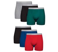 Hanes Cool Dri sous-vêtement en Coton Anti-humidité pour Homme Boxeur ajusté, Lot de 6-Assortis