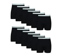 Hanes Boxer Briefs, Cool Dri Moisture-Wicking Underwear, Cotton No-Ride-up for Men, Multi-Packs Available Boxeur ajusté, Noir-Lot de 12, Hommes