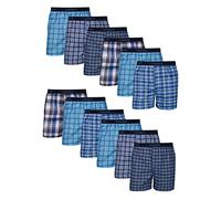 Hanes Boxer sans étiquette avec Taille apparente, Plusieurs Disponibles Caleçon Boxeur, Lot de 12-Assortis, XXL Homme