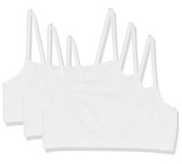 Hanes brassières avec Ficelle en Coton Soutien-Gorge, Opaque, Blanc-Lot de 3, S Femme