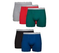 Hanes Calzoncillos Boxer TAGLESS para hombres, colores surtidos, paquete de 5, surtidos, medianos