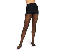 Hanes Collant Ecosmart Diamond Dot Control pour femme, Pois diamant noir, Large