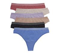 Hanes Comfort Flex Fit Lot de 6 culottes sans couture pour femme, bikini ou string, Couleurs assorties, XX-Large