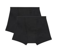 Hanes Confort, période Lot de 2 Boxers Super fuites Post-Partum et menstruels Slips, Noir, Noir, XXL Femme