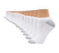 Hanes Cool Comfort No-Show Lot de 14 chaussettes pour femme - Blanc - Taille 36-47, Blanc/jardin opulent