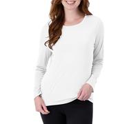 Hanes Cool Dri Long Sleeve Performance T-Shirt, Moisture-Wicking Tee, 40+ UPF Protection Chemise, Blanc, XXL Femme