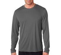 Hanes T-shirt homme manches longues Cool DRI® Performance FreshIQ – XL Gris