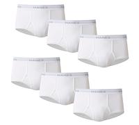 Hanes Moisture-Wicking Cotton Briefs, in White and Black, Multi-Packs Available Slips, Lot de 6-Assortis, Homme