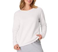 Hanes Crewneck, EcoSmart Fleece Pullover with V-Notch, Sweatshirt for Women Chemise, Blanc, XXL Femme