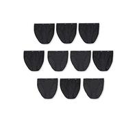 Hanes Cotons sous-vêtement, Noir-Lot de 10, 38 Femme
