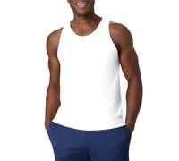 Hanes Lot de 2 débardeurs de sport pour homme, technologie X-Temp évacuant l'humidité, couleurs unies, blanc, Taille M
