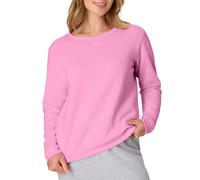 Hanes EcoSmart Chandail en Molleton à col Ras-du-Cou, Encoche en V pour Femmes, Spirited Pink, Large