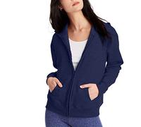 Hanes O4637 Veste d'échauffement ou de survêtement, Bleu Marine, XXL Femme